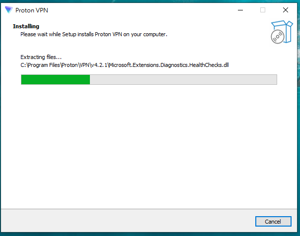 步驟 4 - 安裝進行中